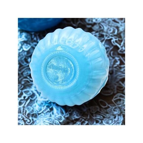 Vintage Avon Blue Opaline Perfume Bottle – Holiday Collectible, Retro Decor - Picture 4 of 7